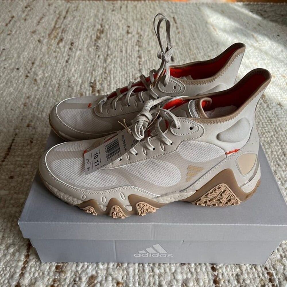 Adidas Adicross HI Boost 2023 Golf Hiking Shoes H03661 Men 10 Women 11 Beige